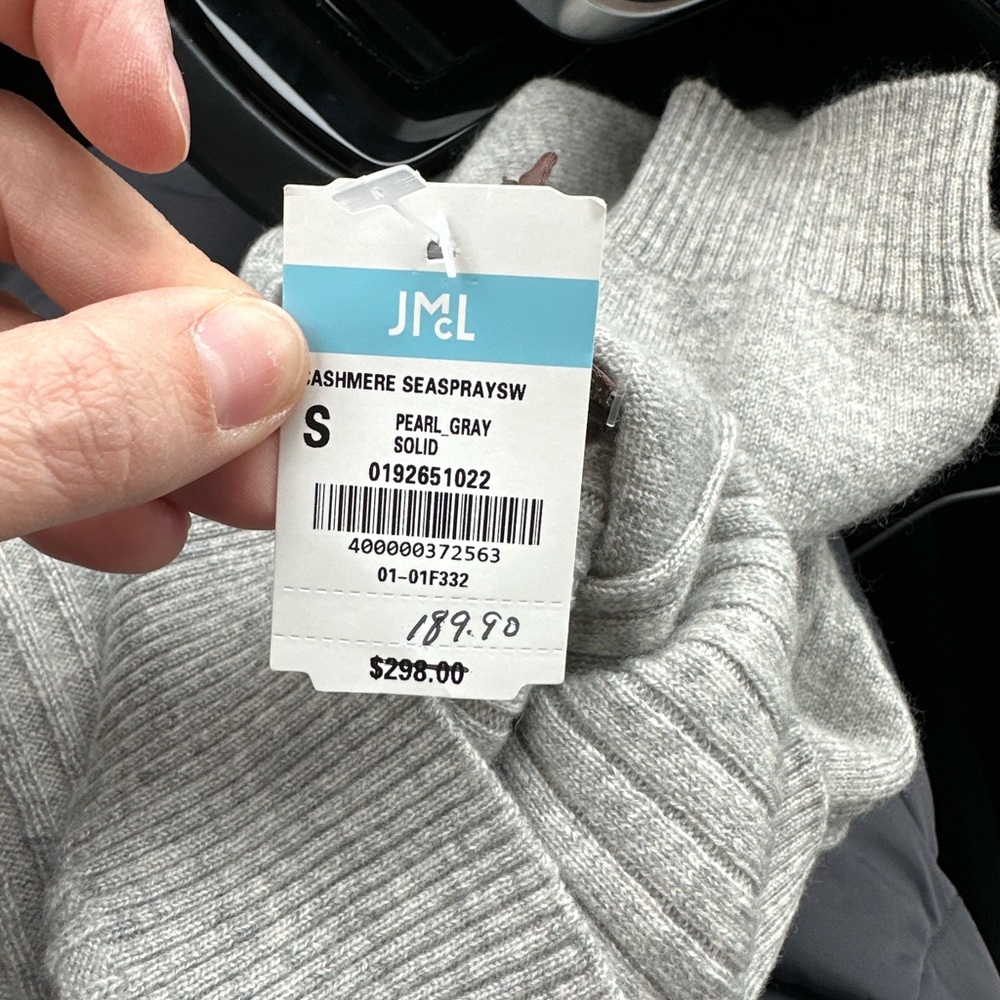 Gray Cashmere Sweater (NWT)
